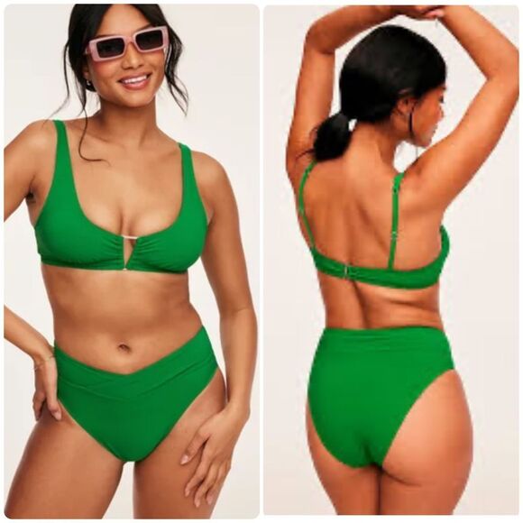 Adore Me Vibrant Green Bikini Set – Medium | High Waist Swimwear - Picture 1 of 15